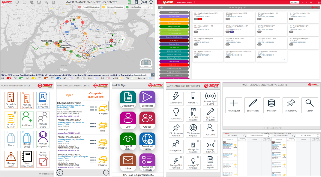 Screenshot of Power Platform Digitalization Suite @ SMRT